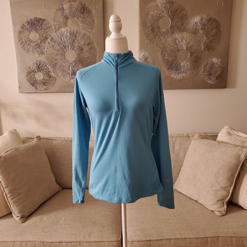✨ NIKE ✨ Women's Element Half Zip Running Top - [Medium, Blue]